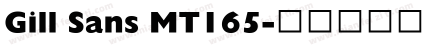 Gill Sans MT165字体转换